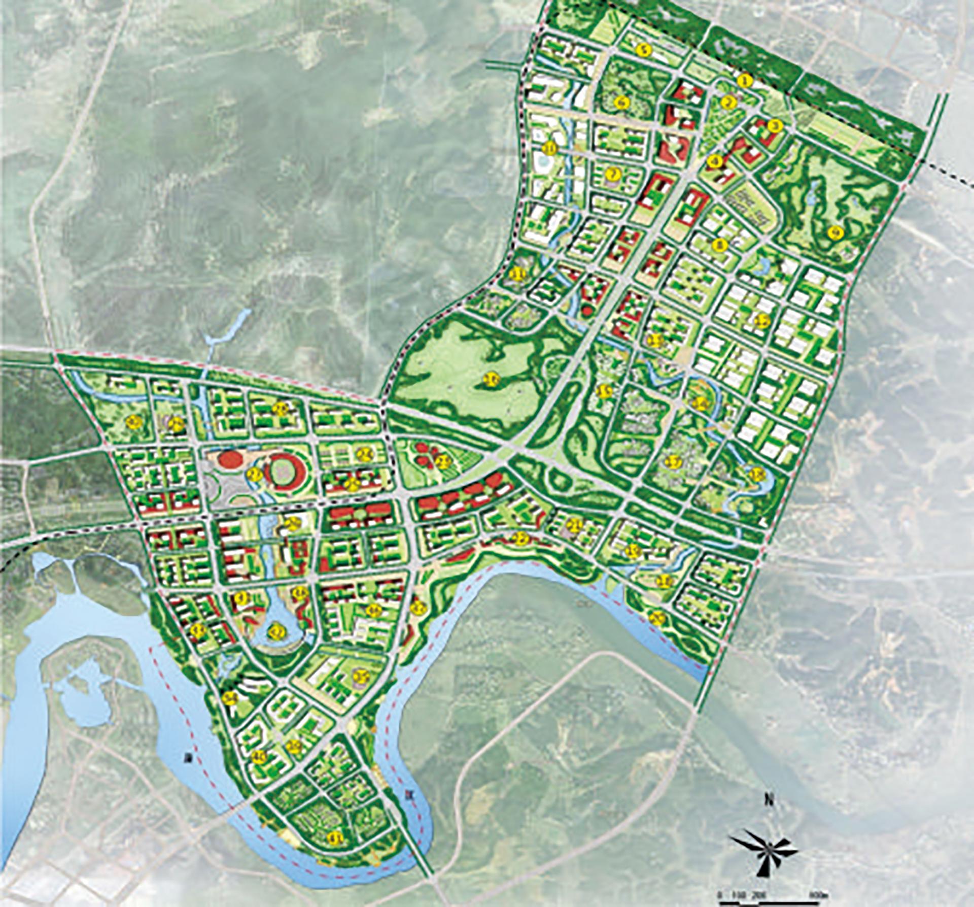 高铁片区综合开发配套路网